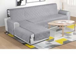 Waterproof Sectional Couch Covers L Shaped Sofa Covers Chaise Lounge Cover 3pcs Reversible Sofa Cove