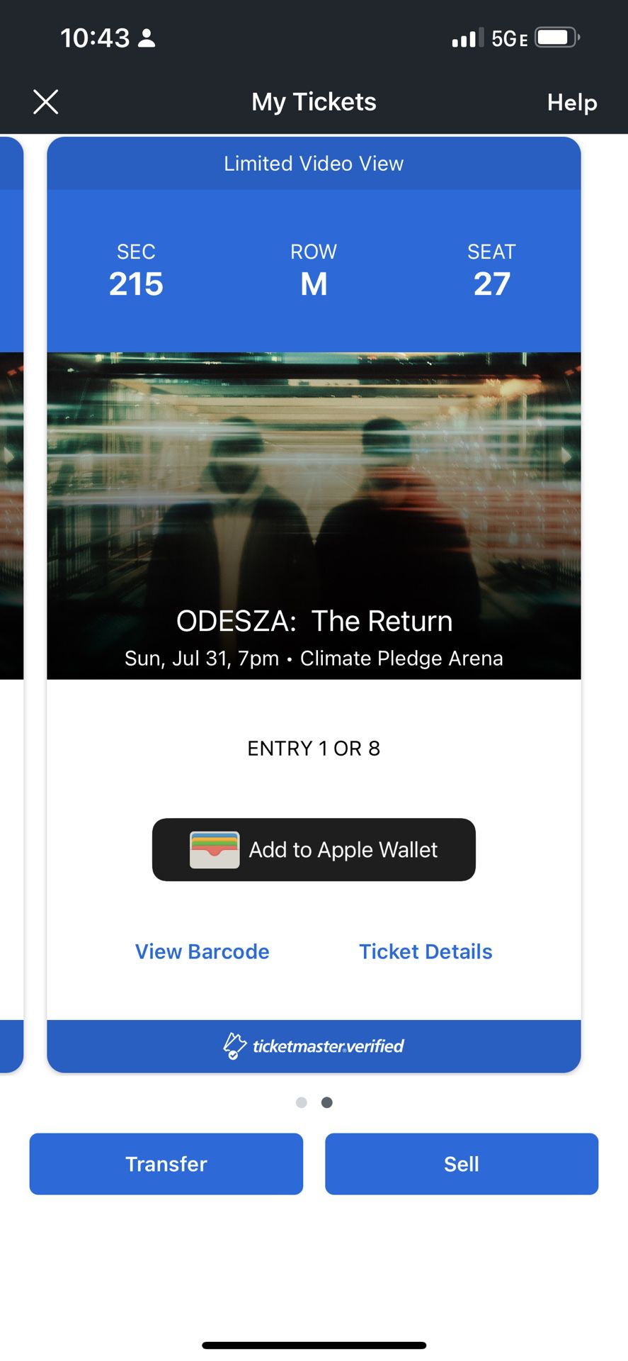 2 Odesza Tickets July 31st Climate Pledge Arena