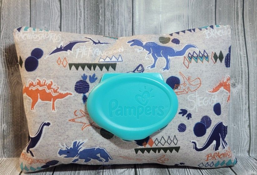 Dinosaur Pampers Wipes Cover 