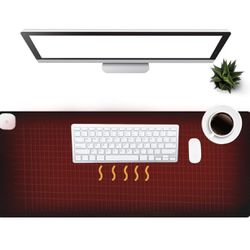 Warm Desk Pad, Office Desk Mat,Olidik 3 Speeds Touch Control Warm Big Mouse Pad