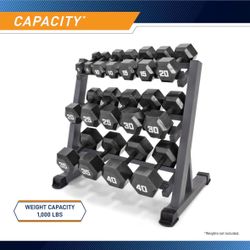 3-Tier Dumbbell Storage Rack 1000 lb Capacity