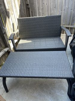 NEW Love Seat Wicker Patio Furniture