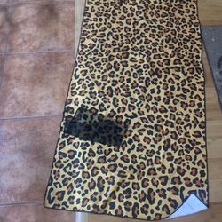 Leopard design beach towel