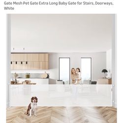 NEW Retractable Baby/Pet Gate - Up To 145”