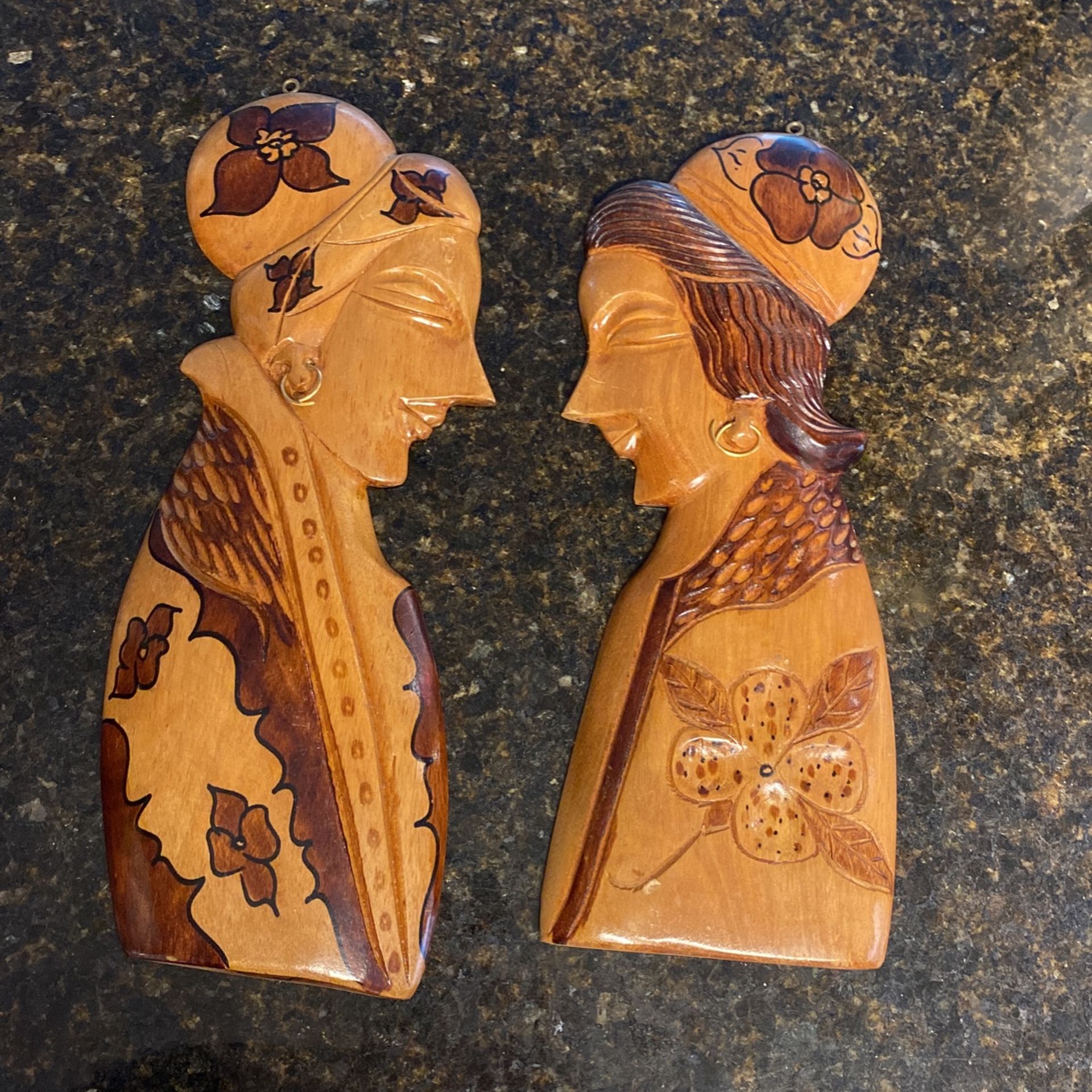 Carved Wooden Wall Decor
