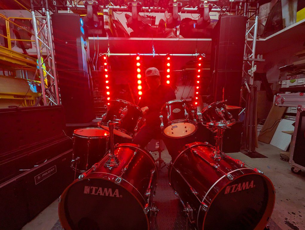 Tama Rockstar Double Bass Drum Set. 