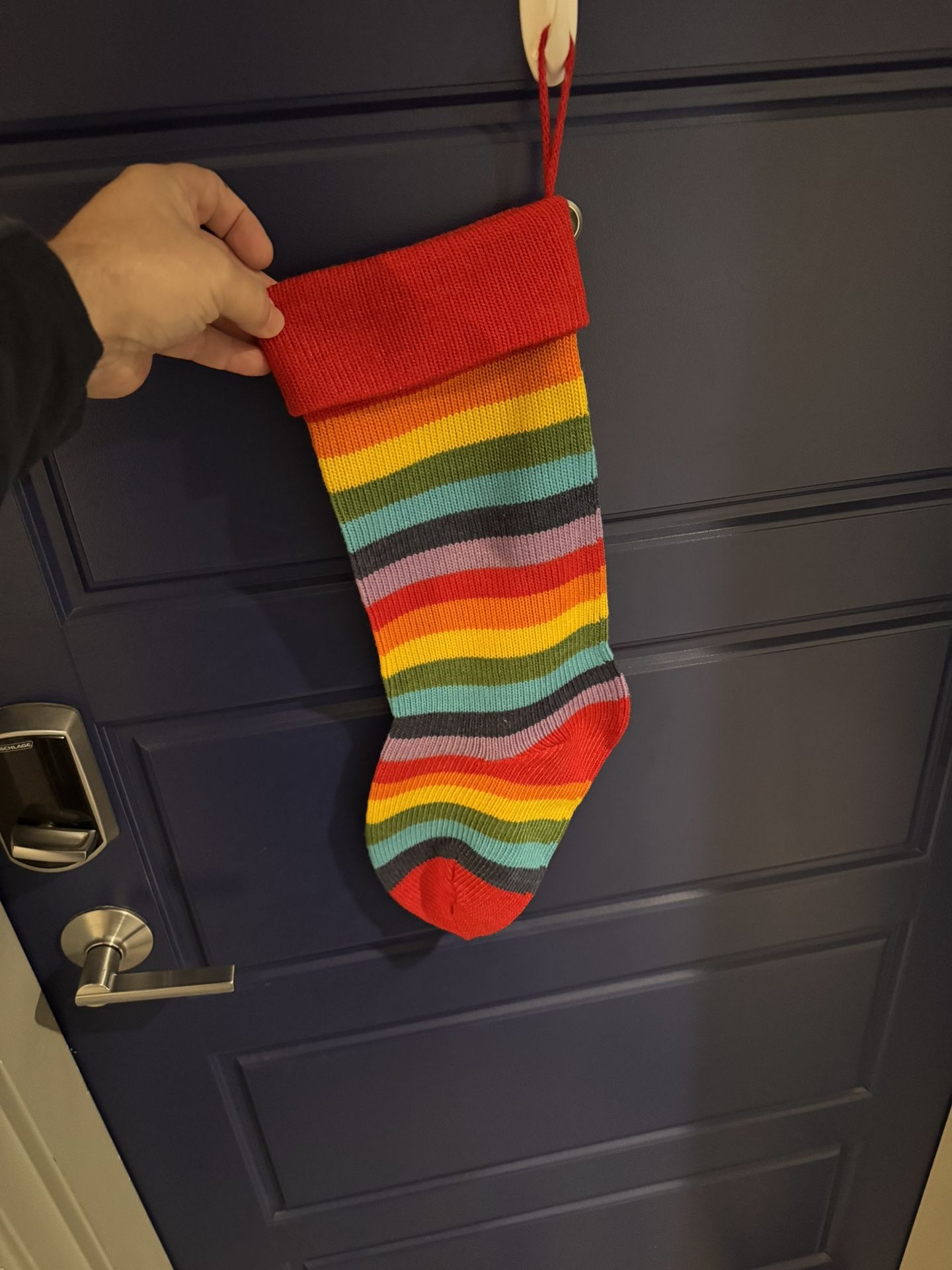 Large Rainbow Stocking Christmas
