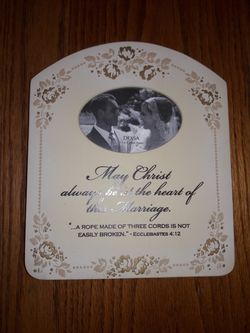 Christian Marriage Photo Frame