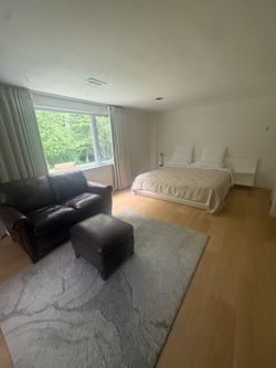 Love seat and ottoman