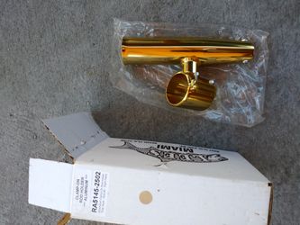 Boat rod holder gold