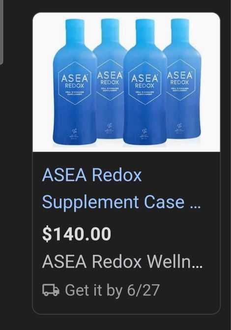 Asea Redox $20 Each Or $70 For All 4 New