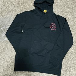 Medium Black And Red Anti Social Hoodie