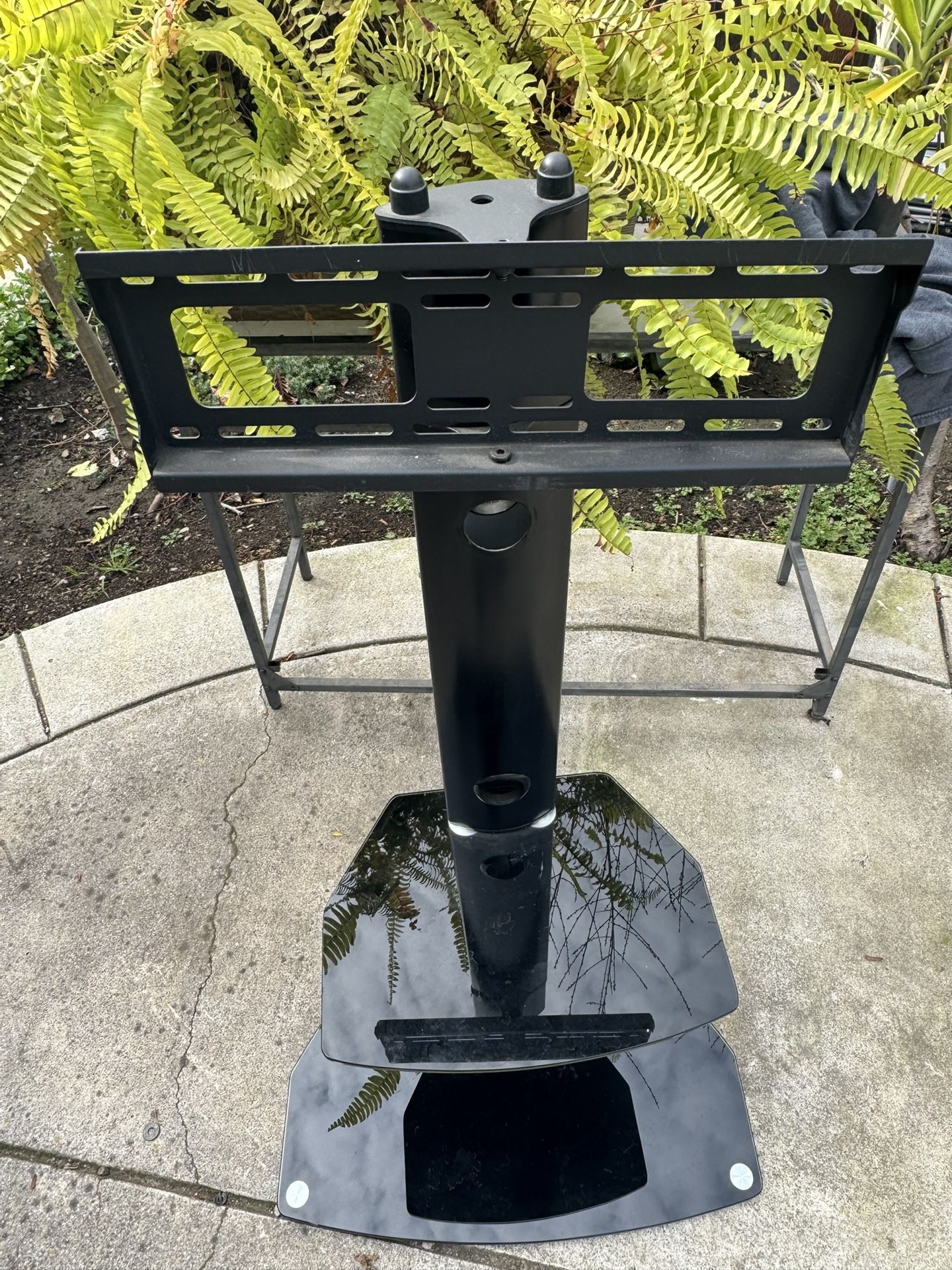 Tv Stand With Glass Shelves