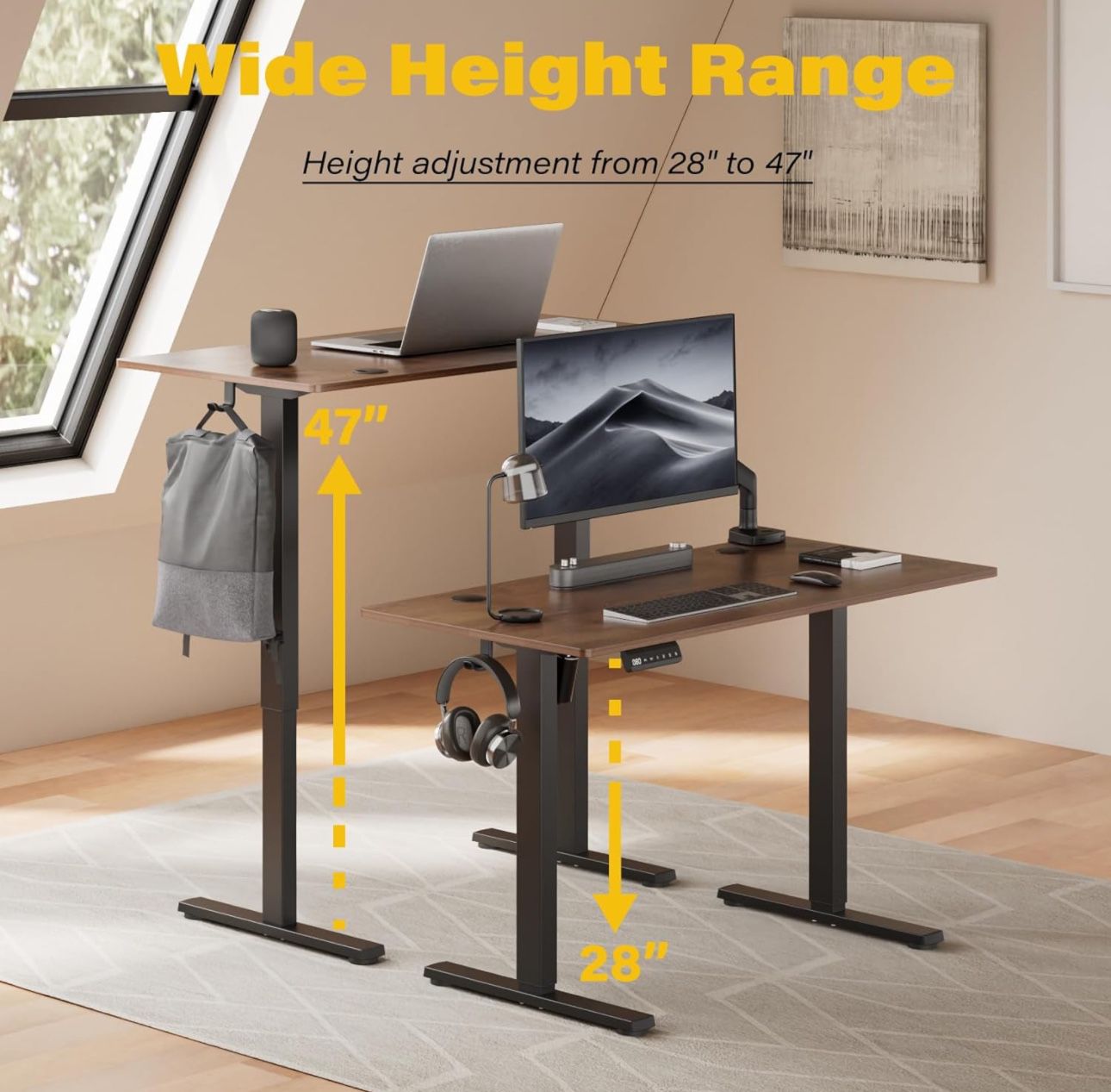 New Stand Up Electric Desk 