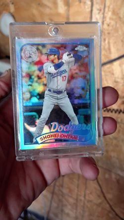 Shohei Ohtani Topps Chrome Dodgers Baseball Card