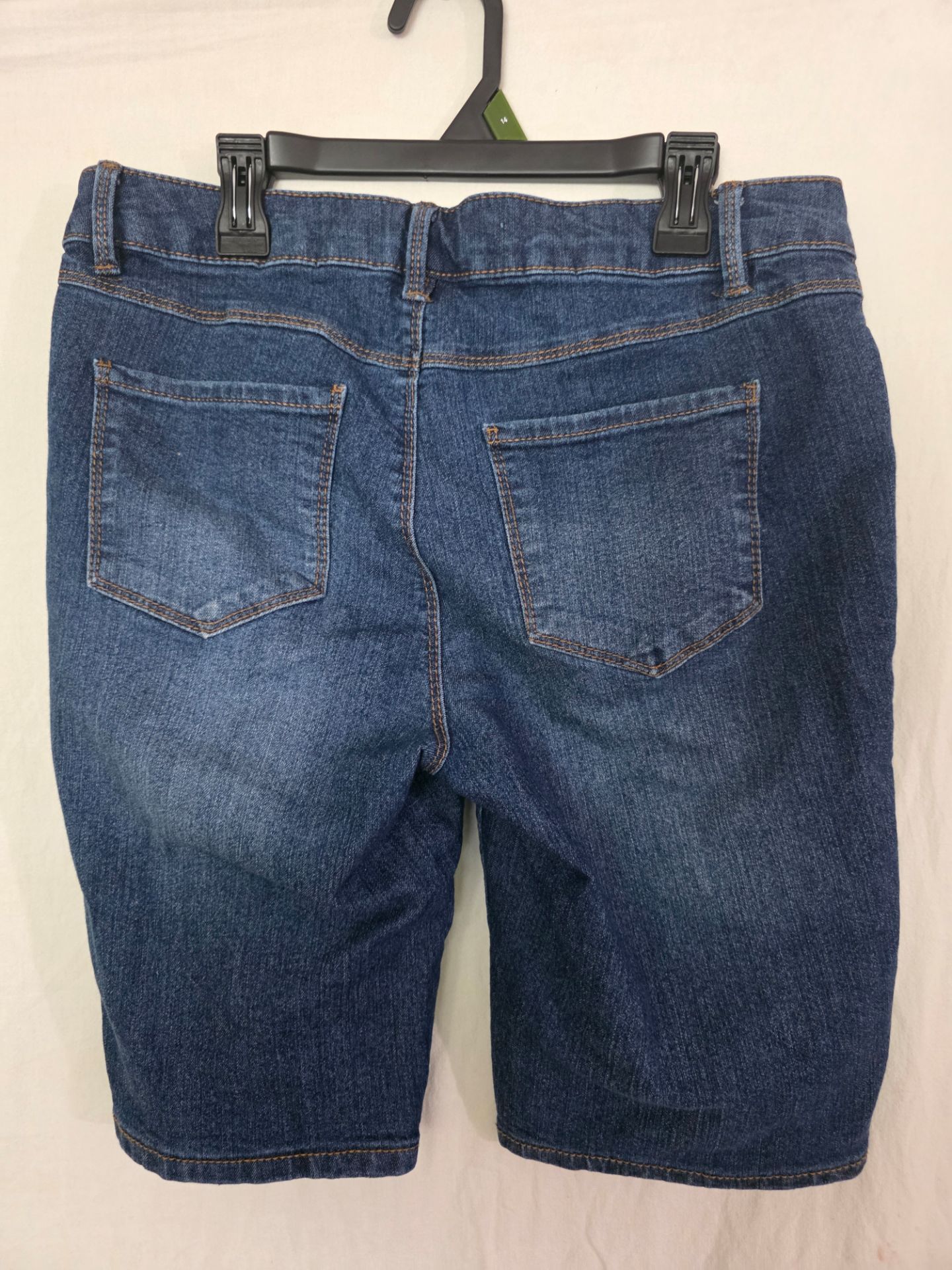Jean shorts for girls high waisted trendy stretchy denim shorts knee length cutoff loose fit long shorts