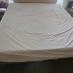 King size bed frame with zinus 10 inch mattress and box spring- need it gone asap.