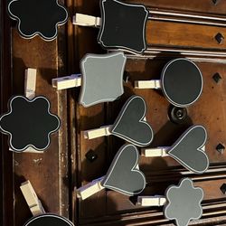 12 Chalkboard Clothespin