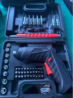 travel size wireless power drill electric screwdriver kit
