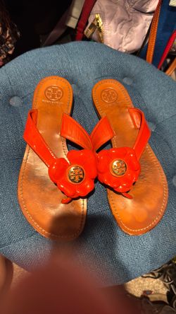 Orange Tory Burch, sandal
