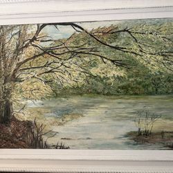 Tree Pond Painting