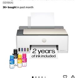 HP Smart Tank 5000 All-in-One Ink Tank Printer, Scanner, Copier with 2 Years of Ink Included
