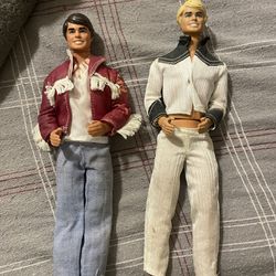 Vintage Ken dolls 1966 And 1968 Blonde And Brunette