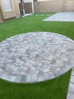 Pavers turf travertine sod