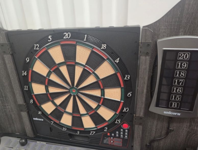 Unicorn Vanquish Dart Board Cabinet With Accessories