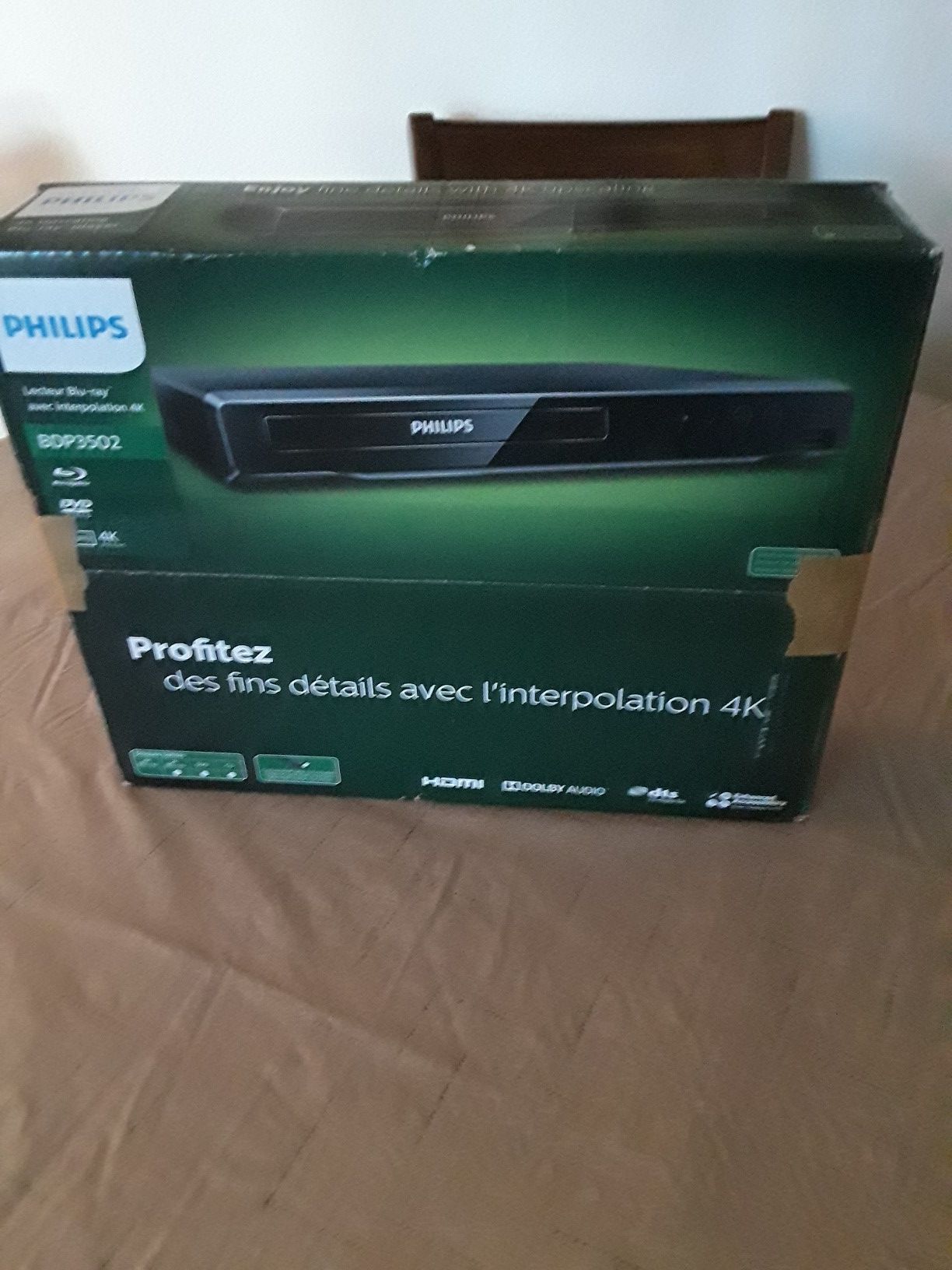 Philip Blu-Ray DVD player model BDP3502