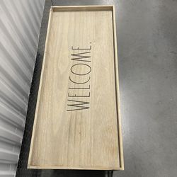 Wood And Metal Entryway Shoe rack 