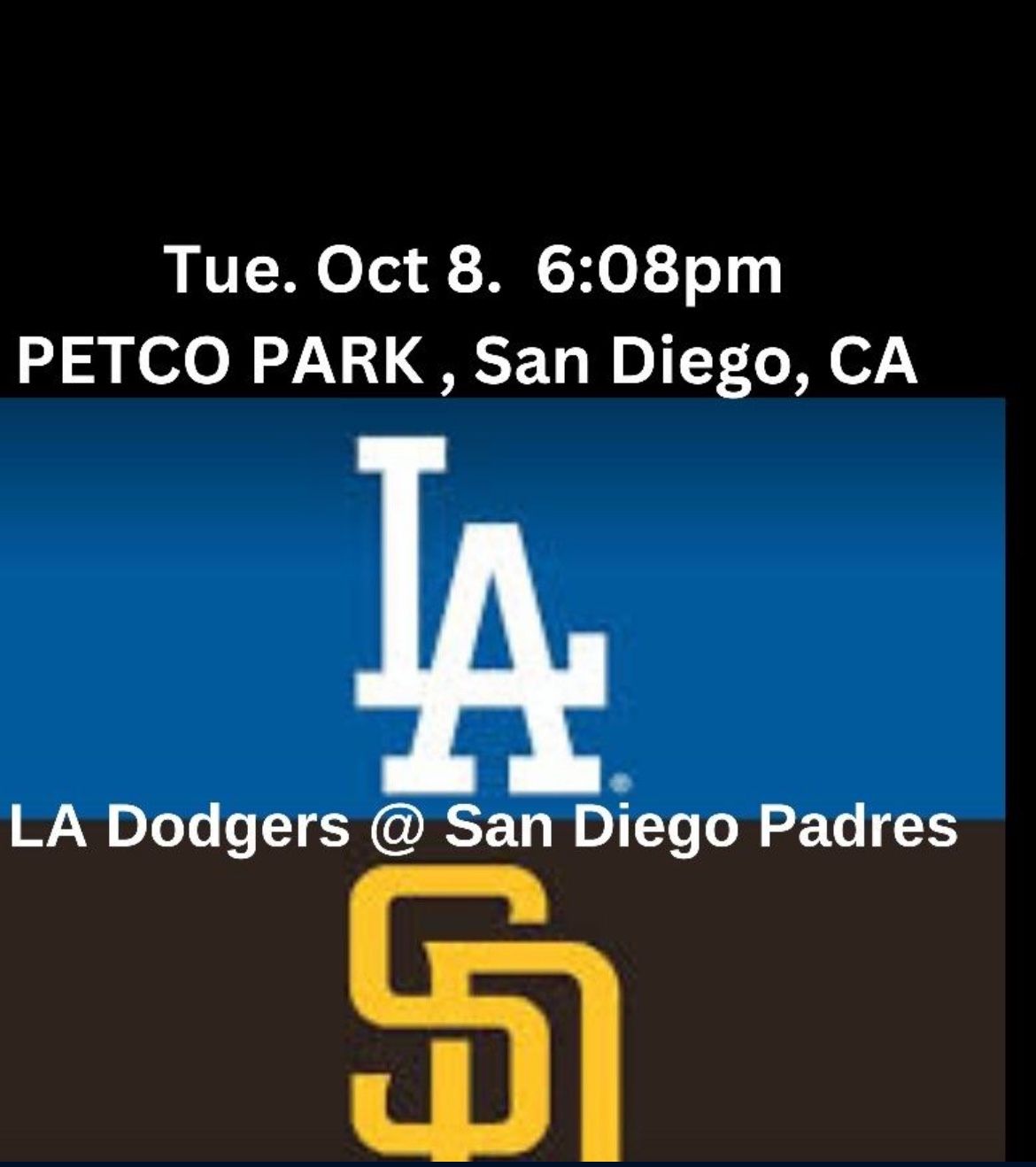 Los Angeles dodgers at San Diego Padres