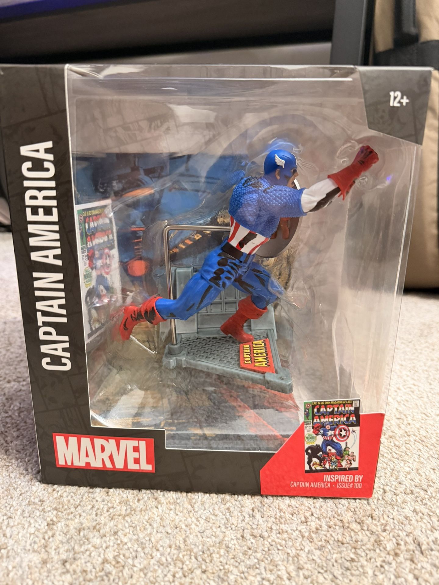 NEW McFarlane Toys Marvel Captain America #100 – 1:10 Scale Figure