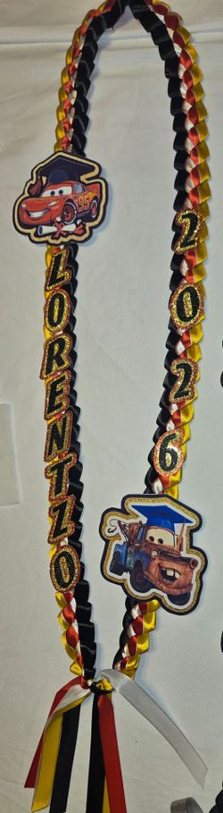 Cars graduation lei lightning mcqueen