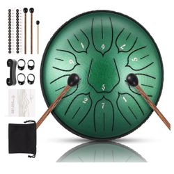 Steel Tongue Drum 11 Note 6 Inches D-Key Tank Drum 