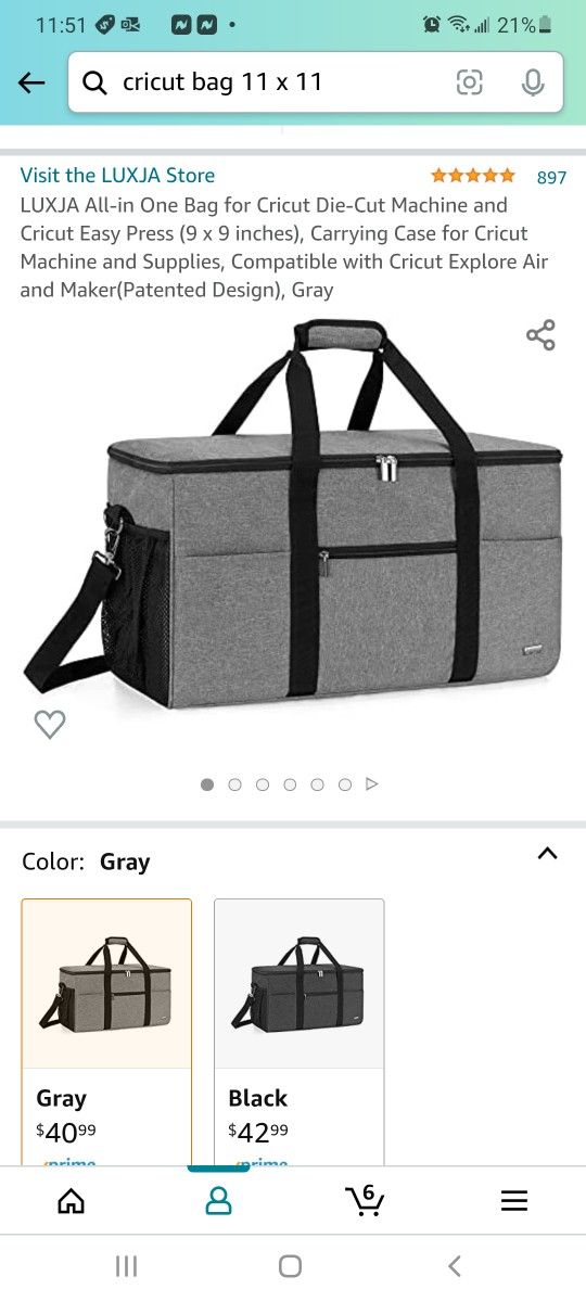 Allin One Bag for Cricut DieCut Machine and Cricut Easy Press (9 x 9