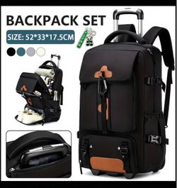Large Rolling Backpack with Wheels