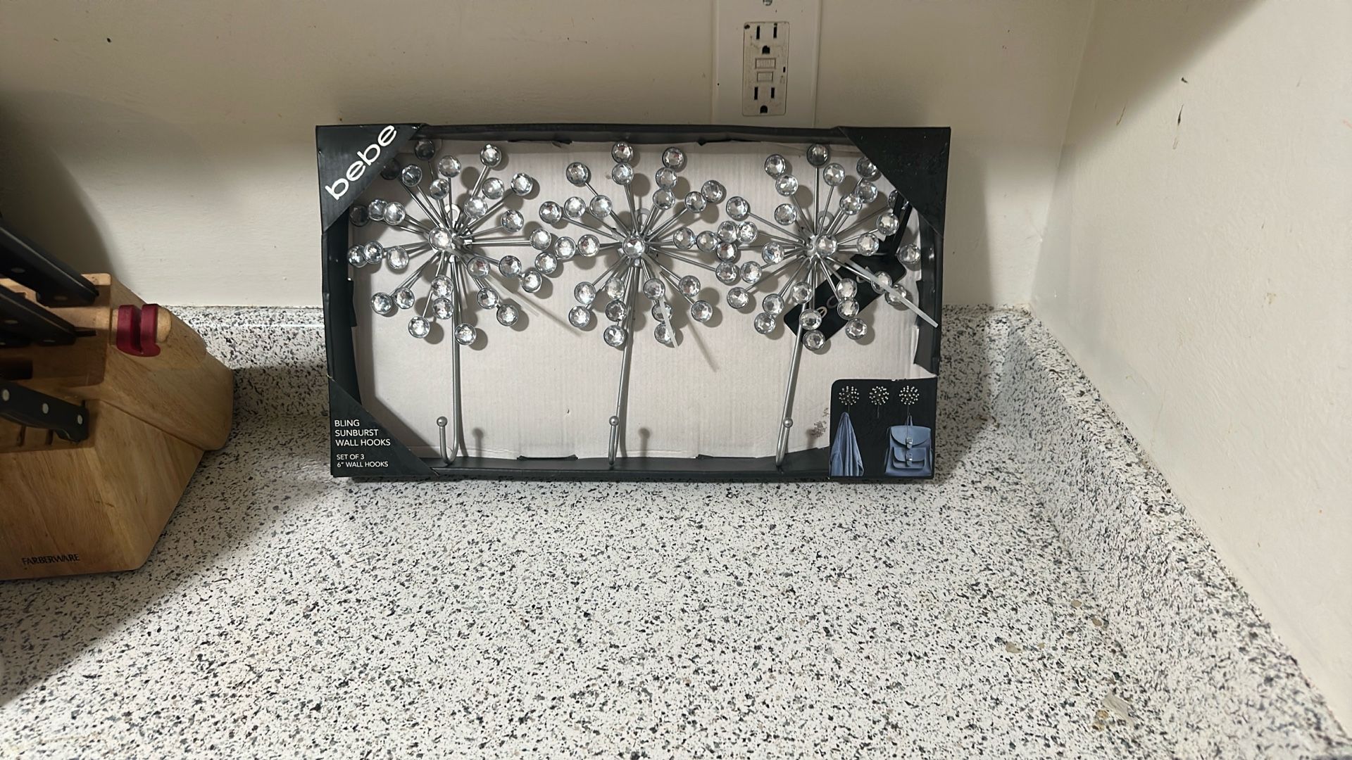 Bebe Rhinestone Wall Hooks
