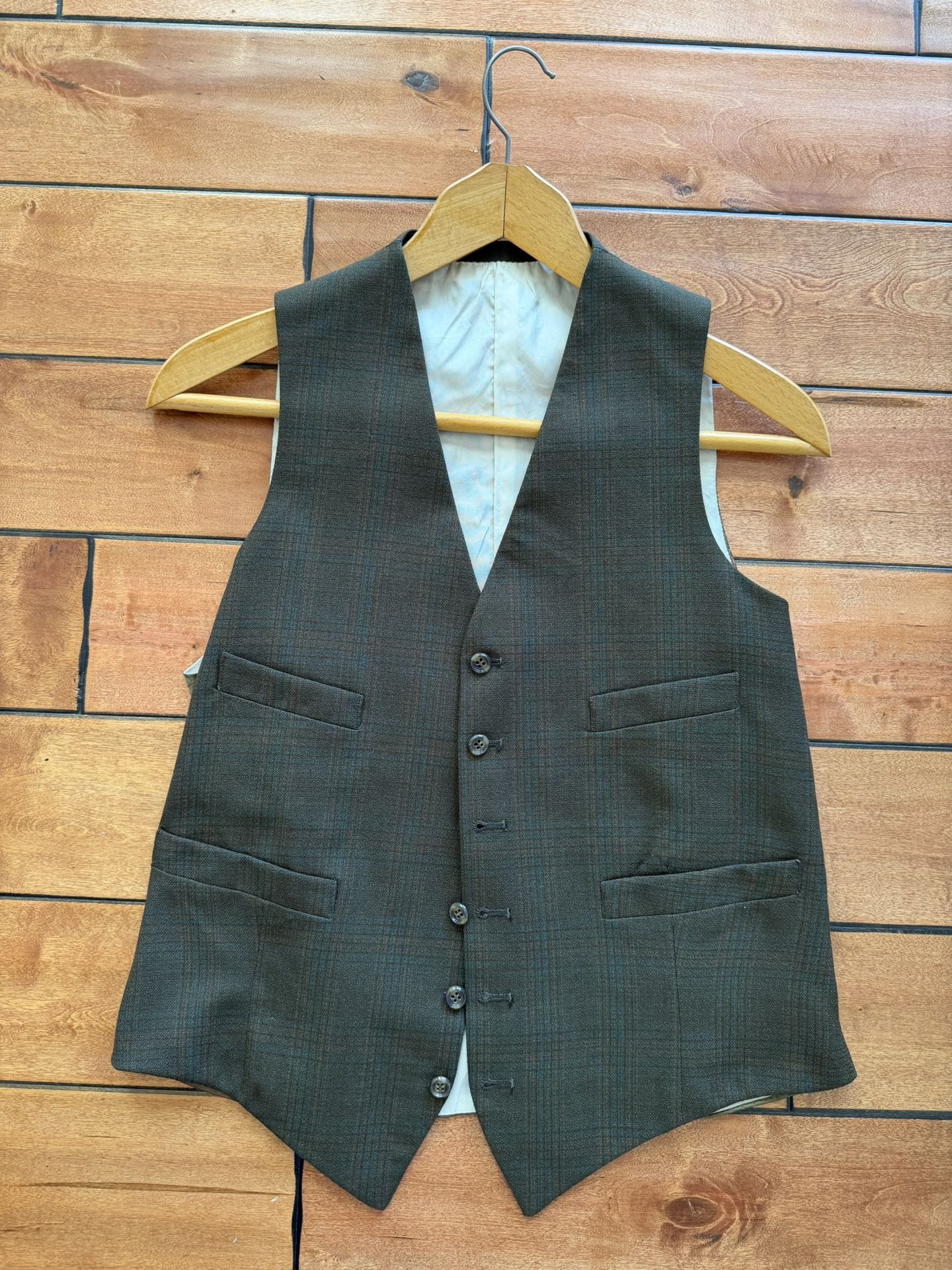 Medium Olive Green Men’s Formal Vest