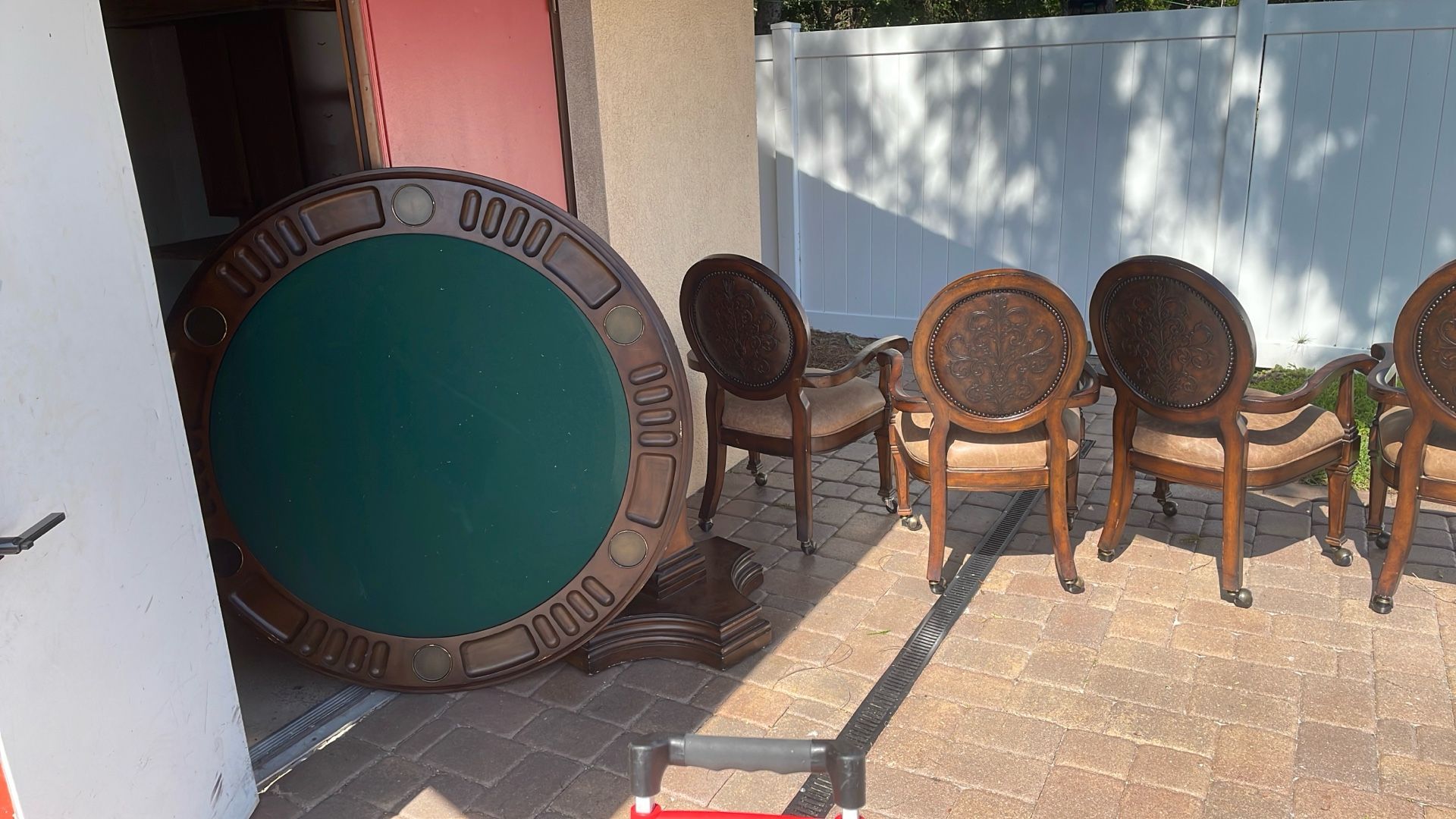 Solid Wood Poker Table Conversion Dinner Table