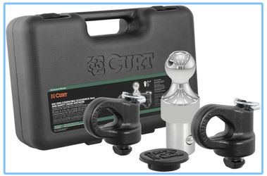 CURT 60692 OEM Puck Gooseneck Hitch Kit for Chevy, Ford, GMC, Nissan 30,000 lb GTW, 7,500 lb Vertical Load, 2-5/16" Ball, Tool-Free Drop-In Install,