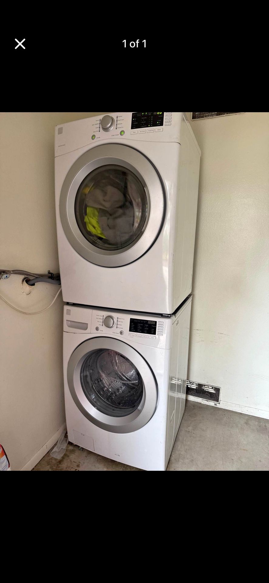 Kenmore Washer And Electric ⚡️ Dryer Stackable