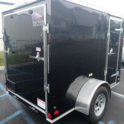 5x8 ENCLOSED VNOSE TRAILERS-Motorcycle ATV Moving Storage