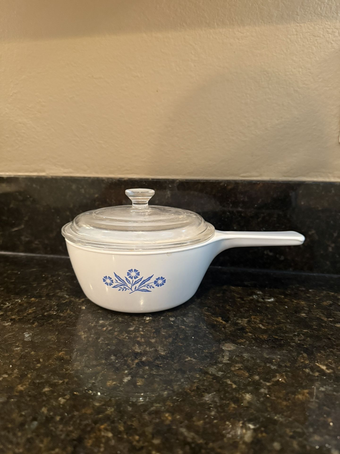 Vintage Corning Ware Blue Cornflower Pot