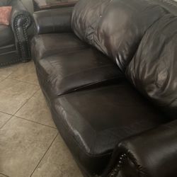 Leather Sofa And Loveseat 