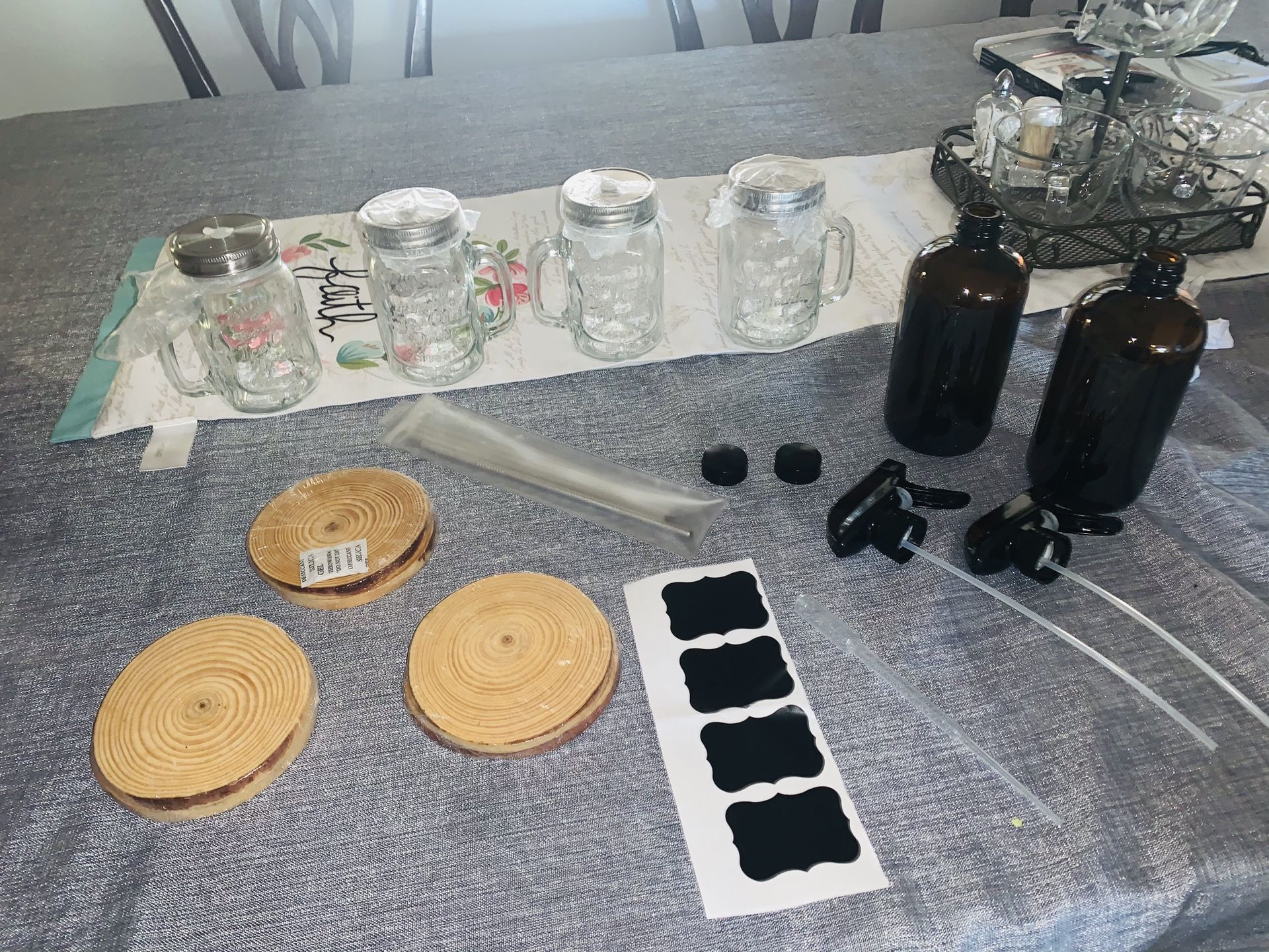 Rustic dining/kitchen items set