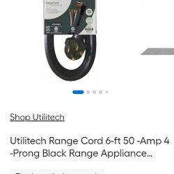 Utilitech 6FT Range Cord 6/2 8/2 Gauge For Appliances Brand New 