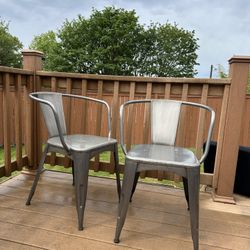 Two Metal Chairs