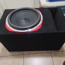 15” Orion subwoofer 2500 watts rms with double baffle ported enclosure