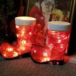 CHRISTMAS SANTA CLAUS BOOTS NEW $45$ Cada 1